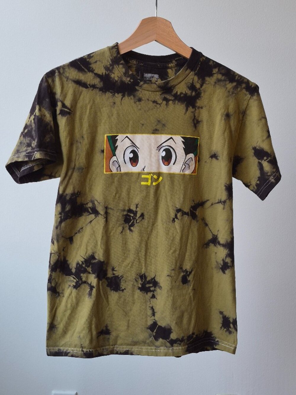 Hypland Hunter x Hunter Gon Tie Dye T Shirt Men Small Anime Graphic Short Sleeve